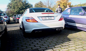 SLK 55 AMG Spreading Some Exhaust Love at The Nurburgring