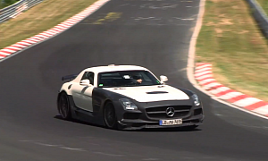 SLS AMG Black Series Still Being Tested on the Green Hell