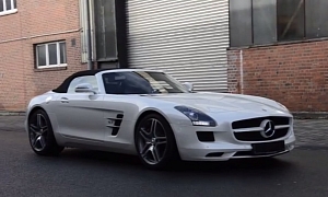 SLS AMG Roadster With MEC Design Exhaust Sounds Mean