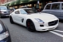 SLS AMG With Supersprint Exhaust Scaring Cyclists in London