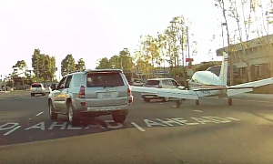 Small Airplane Lands on Irvine Street, Causes Drivers to Gasp