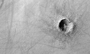 Small and Fresh Asteroid Impact Crater Found in an Unlikely Region of Mars