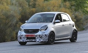 Smart ForFour Brabus Spotted Again, Looks Ready to Step Up Into Production