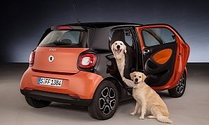 Smart Forfour Wants to Make Sure Your Old Dog Has No Problems Jumping in the Car