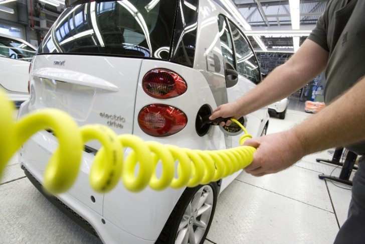 smart fortwo ed production line
