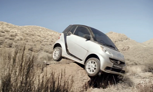 smart fortwo Hilarious Off-Road Ad Arrives in the US