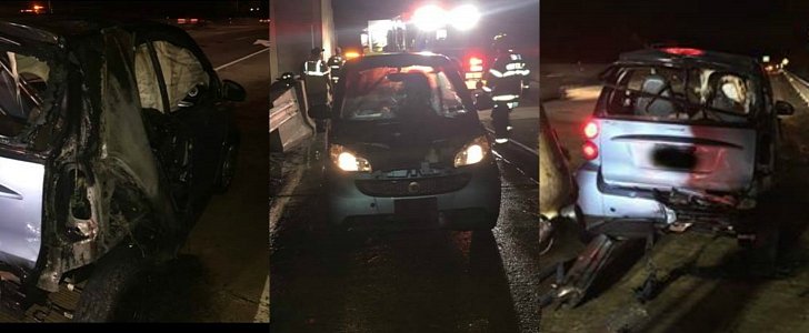 Smart ForTwo (451 Series) vehicle fire in Pennsylvania