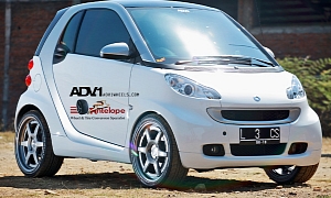 smart fortwo Rides on ADV.1 Wheels