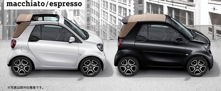smart cabrio macchiato and smart cabrio espresso