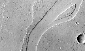 Smooth-Looking Flow Channel on Another World Had a Violent Beginning