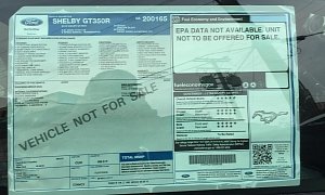 Sneak Peek: 2016 Shelby GT350R Mustang Window Sticker