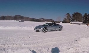 Snow Drifting the BMW i8 Looks Like the Ultimate Fun Thing to Do in the Winter