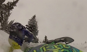 Snowmobile Rider Survives Avalanche