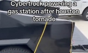 So Much for the EV vs ICE War: Tesla Cybertruck Powers Gas Station After Houston Tornado