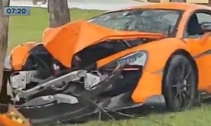 Soccer Player Crashes His McLaren, Wants Another One Because He Really Loves It
