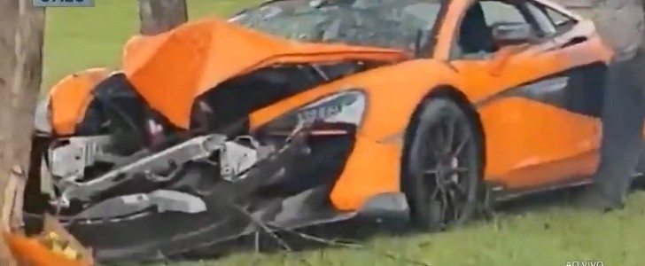 Paulinho's Crashed McLaren