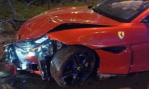 Soccer Star's Wife Reportedly Drinks and Drives, Crashes His Ferrari, Says It Wasn't Her