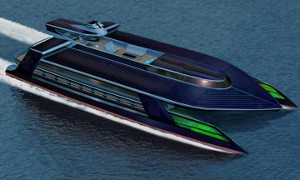 Solar Hybrid Ocean Empire LSV Yacht Presented