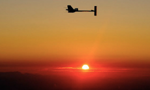Solar Powered Airplane Flies in Darkness