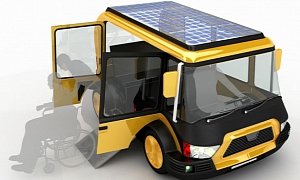 Solar Taxi Is Able to Carry Up to 5 People Including a Physically Disabled Person
