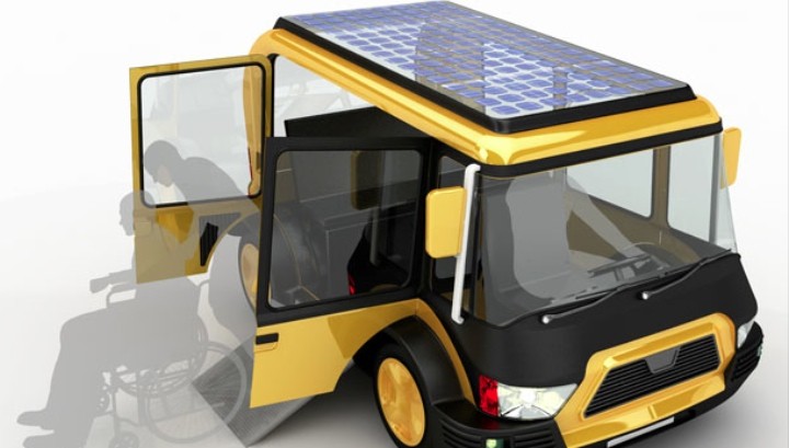 The Solar Taxi Is Able to Carry Up to 5 Including a Physically Disabled Person