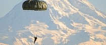 Soldier Crashes Through Roof After Parachute Failure, Lands on a Kitchen Floor