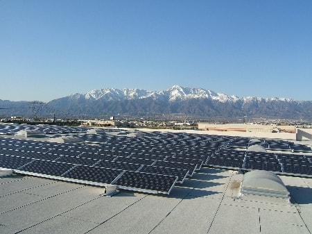 The Photovoltaic system used at Porsche's Logistics Center in Ontario