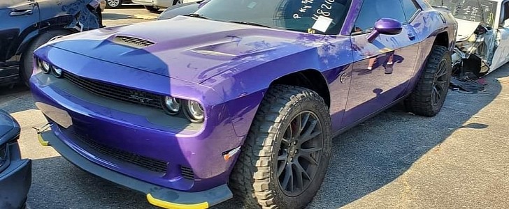 Offroad Tires on a Dodge Challenger Hellcat