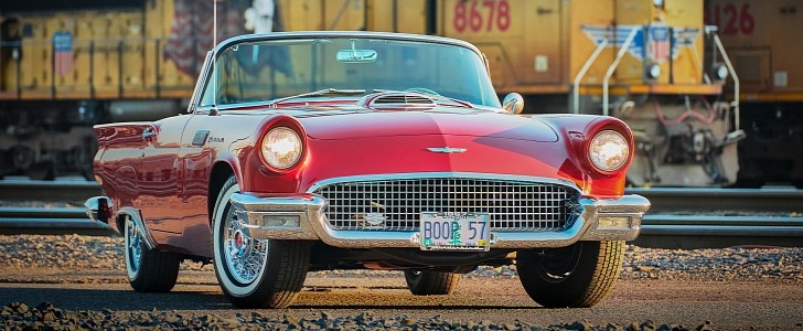 1957 Ford Thunderbird previously owned by Annette Funicello, after thorough restoration