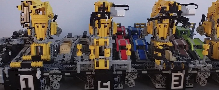 LEGO-powered car factory