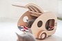 Someone Designed and Built a Wooden Teardrop Camper for Cats