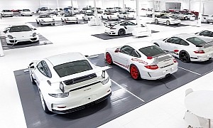 Someone Is Selling 56 White Porsche Cars in One Go, They Are Worth Over $30 Million