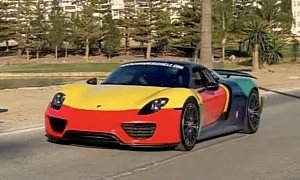 Someone Made a Porsche 918 Spyder Harlequin, and It's Nothing Like a Polo