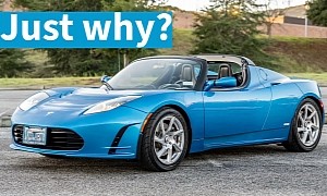 Someone Paid $86,500 for This 2011 Tesla Roadster and the C8 Corvette Is Truly Insulted