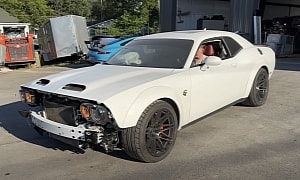 Someone Parked a Dodge Challenger SRT at Their Shop and Left. Now, They're Fixing It