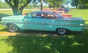 Someone Repainted This Once-Gorgeous 1959 Impala, and Boy, The Two-Tone Job Looks Bad