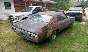 Someone Should Save This 1971 Chevrolet Chevelle SS LS3 Rotting Away in a Yard
