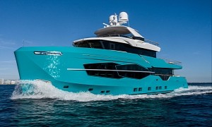 Someone Spent $12M on This Eye-Catching Turquoise Explorer With Matching Water Toys