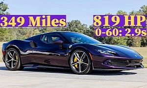 Someone Thinks This Laker Purple Ferrari 296 GTB Is Worth Half a Million, Is It Though?