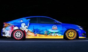 Sonic the Hedgehog Gets Unique Honda Civic as 25th Anniversary Present