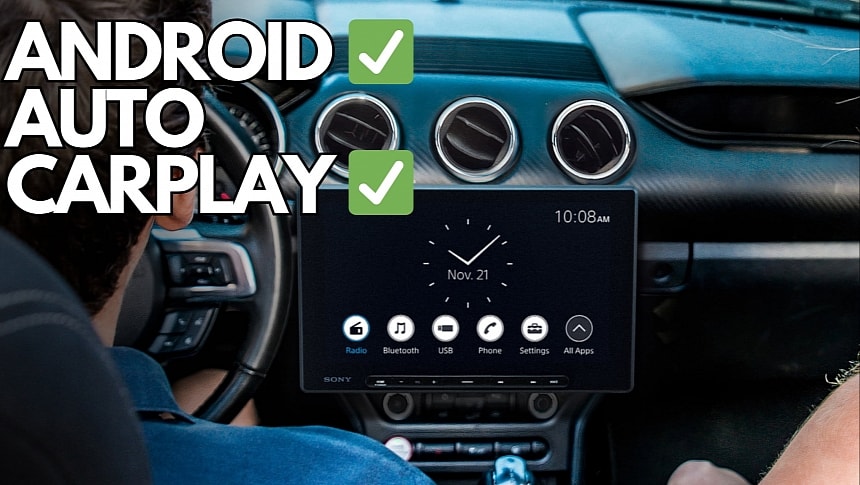 The new media receiver supports CarPlay and Android Auto wireless
