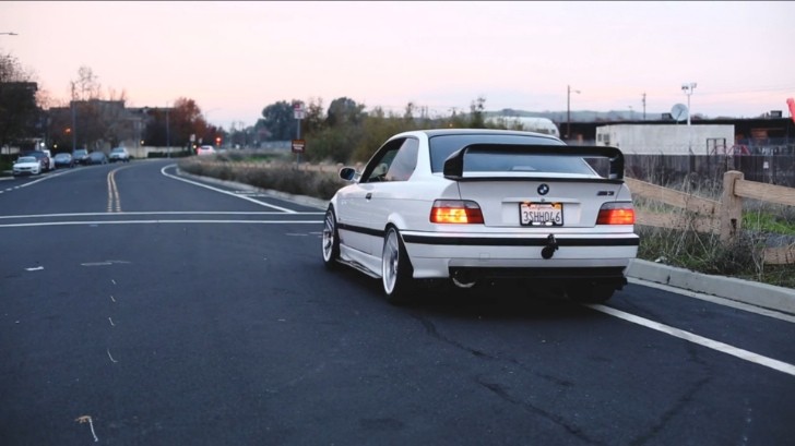 BMW E36 M3 with S54 exhaust