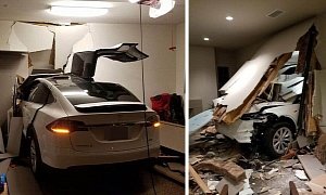 South Korean Artist Crashes His Model X into His Livingroom, Wants Tesla to Pay