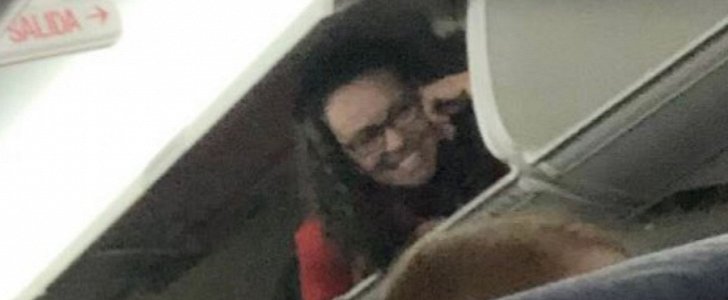 Southwest Airlines flight attendant spends about 10 minutes into overhead compartment during flight for LOLs