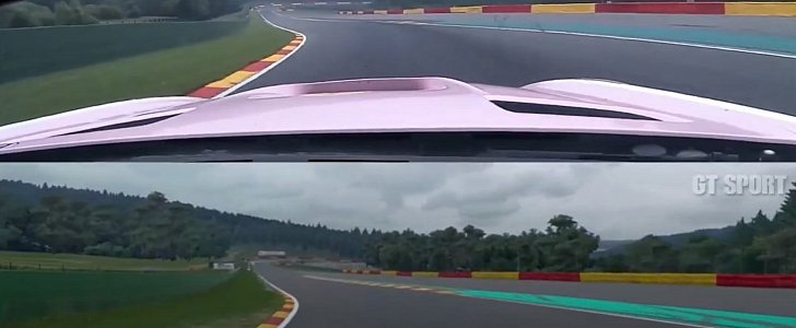 Spa-Francorchamps in real life vs. GTS comparison