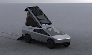 Space Camper Was Made for the Cybertruck, Expands In Less Than Two Minutes