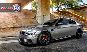 Space Gray BMW E92 M3 from TAG Motorsports Rides on HRE Wheels
