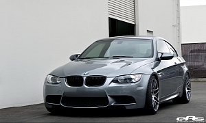 Space Grey BMW E92 M3 Climbs on KW Suspension at EAS