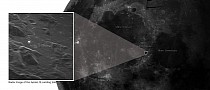 Space Radar on Earth Sees the Apollo 15 Landing Site on the Moon