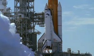 Space Shuttle Slow Motion Launch [Long Video]